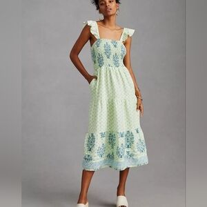 green emerald velvet dress Green Gingham Cindy Mini Dress main image 1